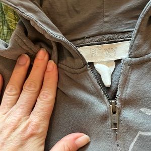 Roxy long hoodie with flowers